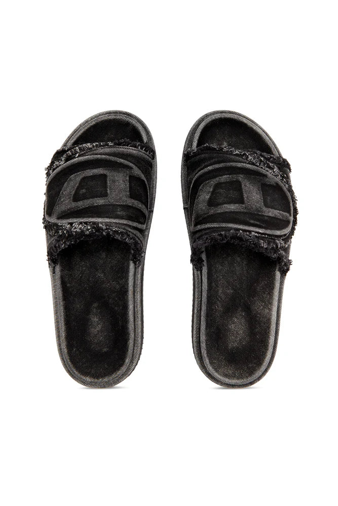Sa-Slide D-Distressed denim slides