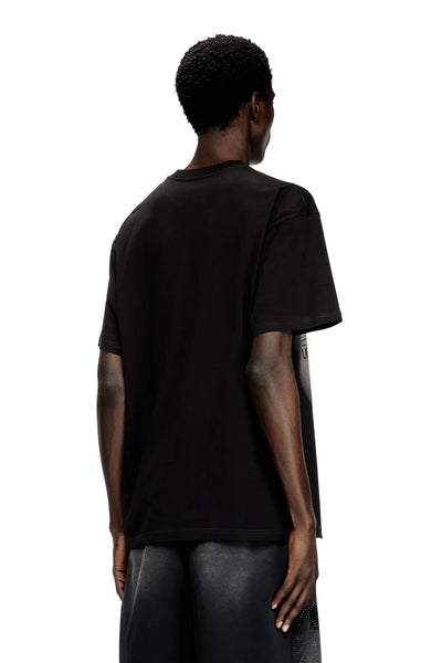 T-shirt with blowout logo graphic